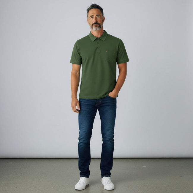 Gabicci Z05 Seasonal Plain Polo - Khaki Main Image