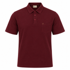 Gabicci Z17 Seasonal Patterned Polo Shirt - Claret