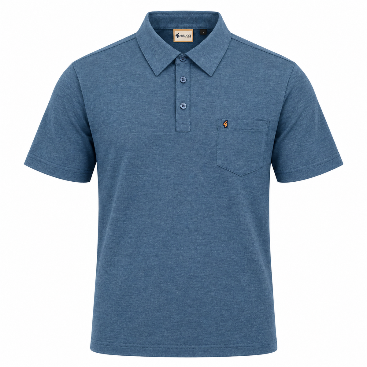 Gabicci Z17 Seasonal Patterned Polo Shirt - Airforce