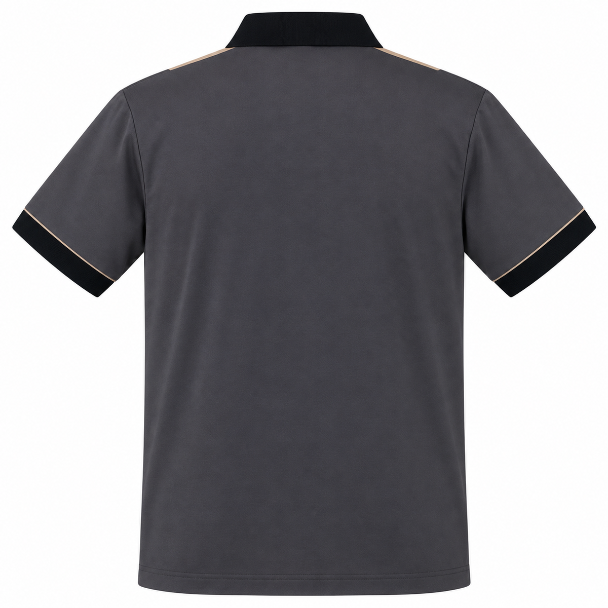 Gabicci X02 Seasonal Patterned Polo Shirt - Charcoal