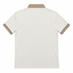 Gabicci X02 Seasonal Patterned Polo Shirt - Cream