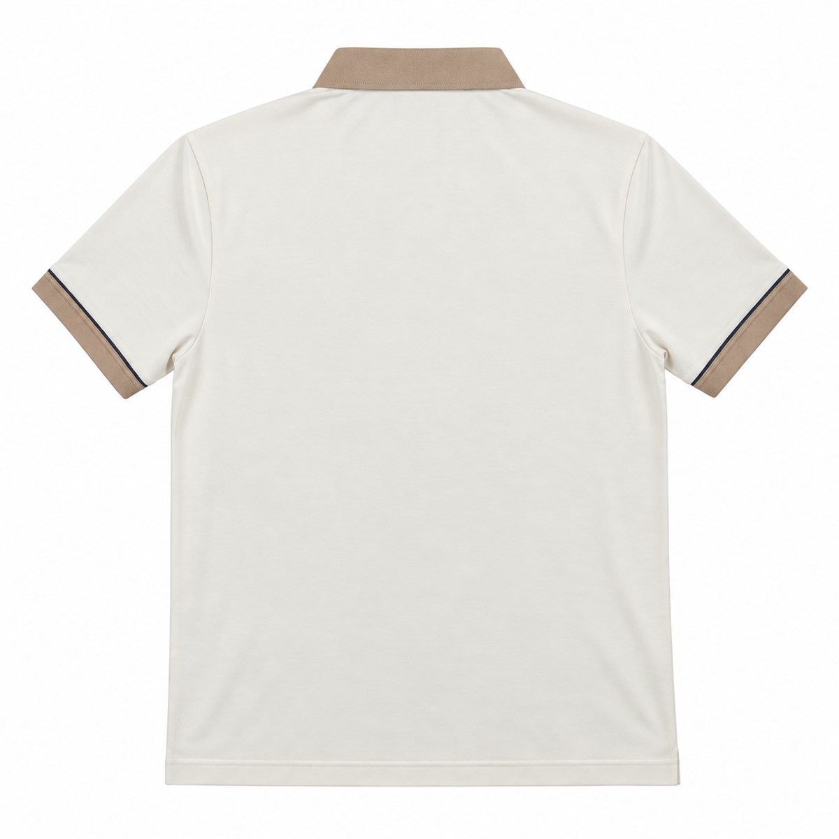 Gabicci X02 Seasonal Patterned Polo Shirt - Cream