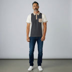 Gabicci X02 Seasonal Patterned Polo Shirt - Cream
