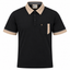 Gabicci X10 Seasonal Patterned Polo Shirt - Black