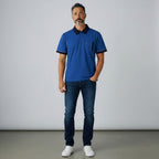 Gabicci X10 Seasonal Patterned Polo Shirt - Airforce