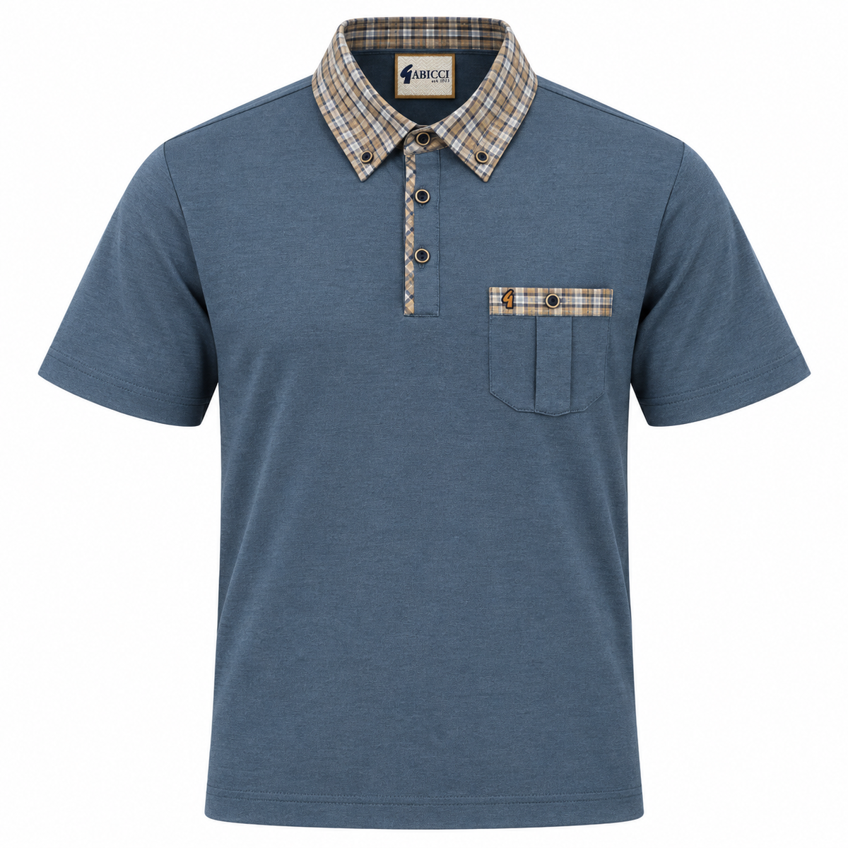 Gabicci X09 Seasonal Patterned Polo Shirt - Airforce