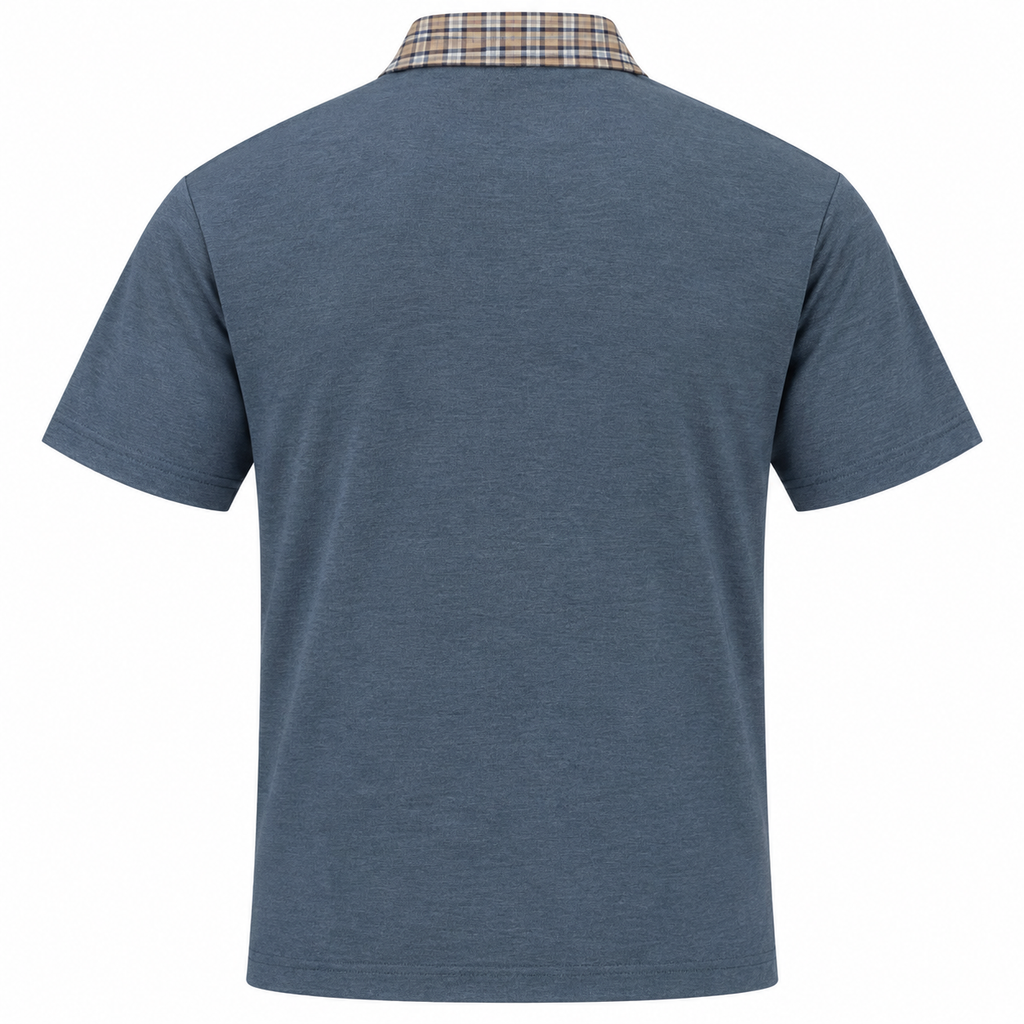 Gabicci X09 Seasonal Patterned Polo Shirt - Airforce