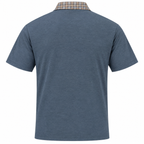 Gabicci X09 Seasonal Patterned Polo Shirt - Airforce