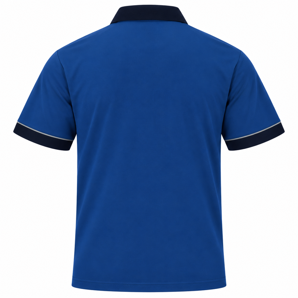 Gabicci X10 Seasonal Patterned Polo Shirt - Airforce