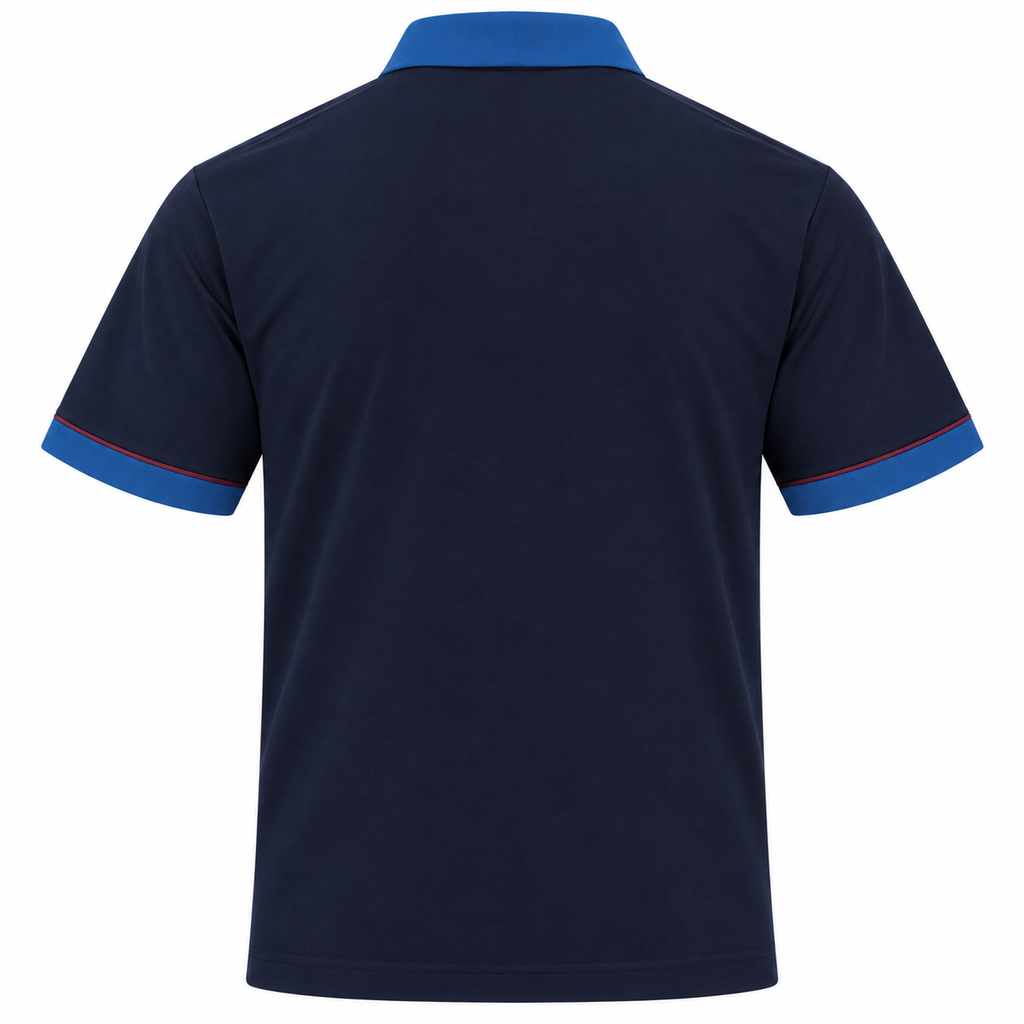 Gabicci X10 Seasonal Patterned Polo Shirt - Navy