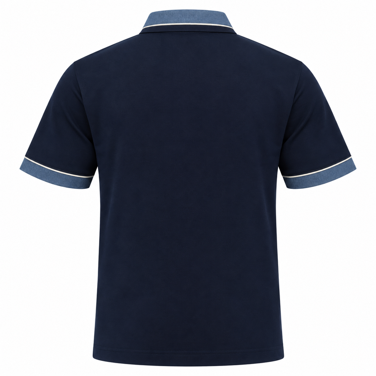 Gabicci X08 Seasonal Patterned Polo Shirt - Navy