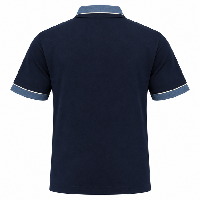 Gabicci X08 Seasonal Patterned Polo Shirt - Navy Main Image
