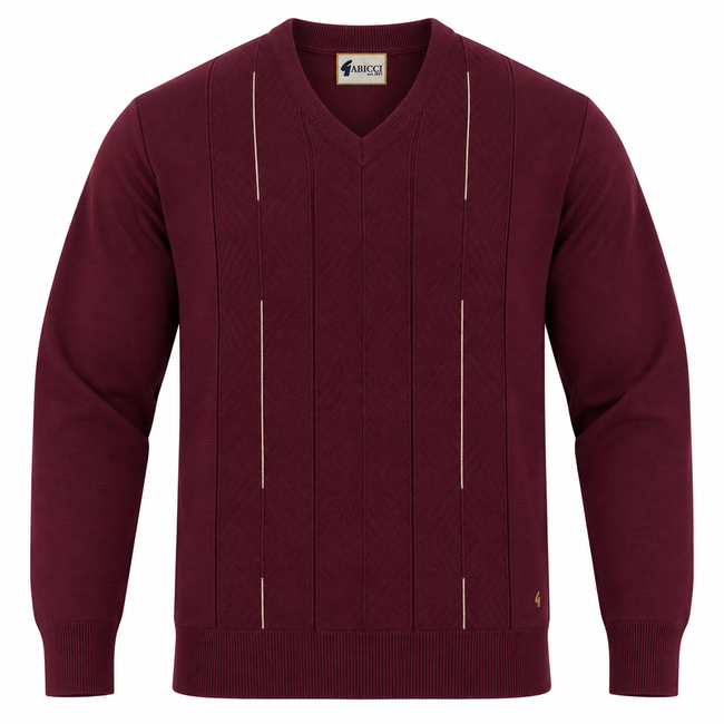 Gabicci M01 Seasonal Jumper - Claret Hover Image