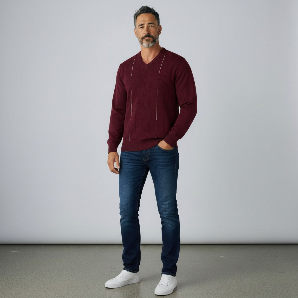 Gabicci M01 Seasonal Jumper - Claret