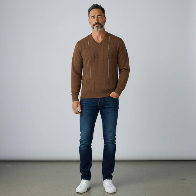 Gabicci M01 Seasonal Jumper - Caramel Main Image