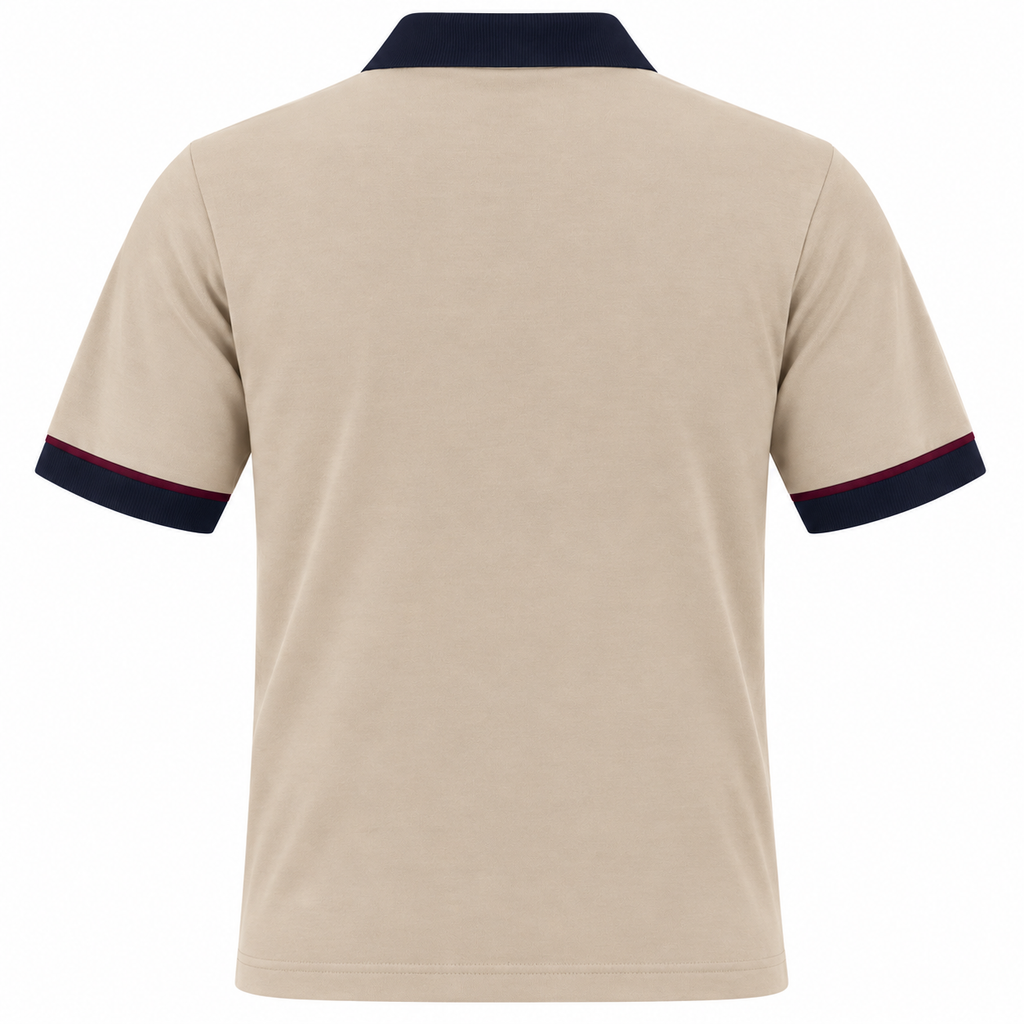 Gabicci X10 Seasonal Patterned Polo Shirt - Caramel