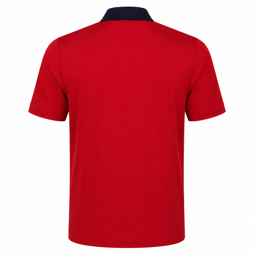 Gabicci X28 Seasonal Patterned Polo Shirt - Red