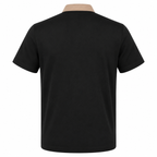 Gabicci X28 Seasonal Patterned Polo Shirt - Black
