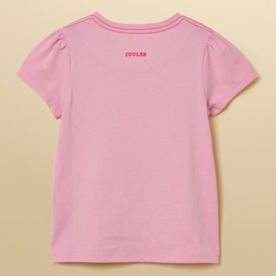 Joules Girls Astra T-Shirt - Pink