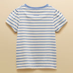Joules Girls Astra T-Shirt - Blue Horse