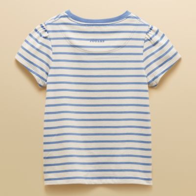 Joules Girls Astra T-Shirt - Blue Horse