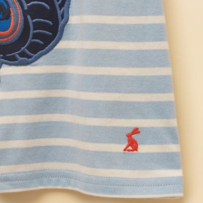 Joules Boys Archie T-Shirt - Blue/White