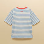 Joules Boys Archie T-Shirt - Blue/White