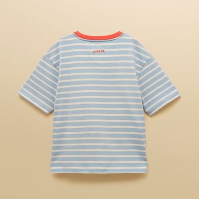 Joules Boys Archie T-Shirt - Blue/White