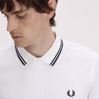 Fred Perry Twin Tipped Polo Shirt - White