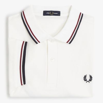 Fred Perry Twin Tipped Polo Shirt - Snow White