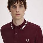 Fred Perry Twin Tipped Polo Shirt - Oxblood