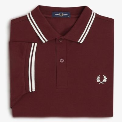 Fred Perry Twin Tipped Polo Shirt - Oxblood