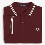 Fred Perry Twin Tipped Polo Shirt - Oxblood