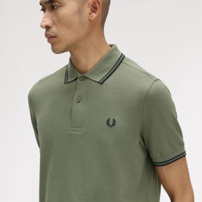 Fred Perry Twin Tipped Polo Shirt - Green