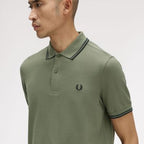 Fred Perry Twin Tipped Polo Shirt - Green