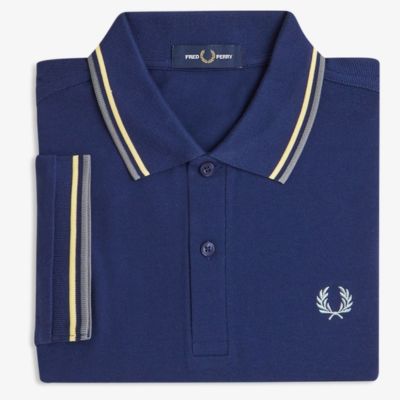 Fred Perry Twin Tipped Polo Shirt - French Navy