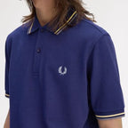 Fred Perry Twin Tipped Polo Shirt - French Navy