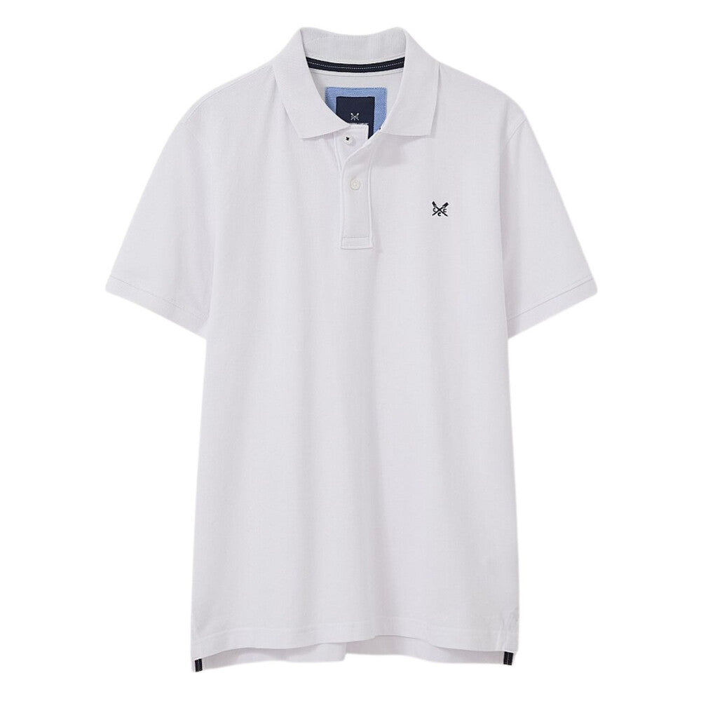 Crew Clothing Classic Pique Polo Shirt - White