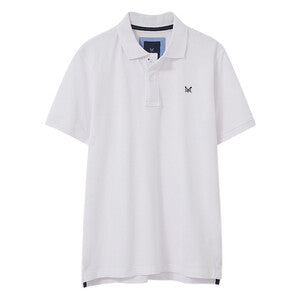 Crew Clothing Classic Pique Polo Shirt - White