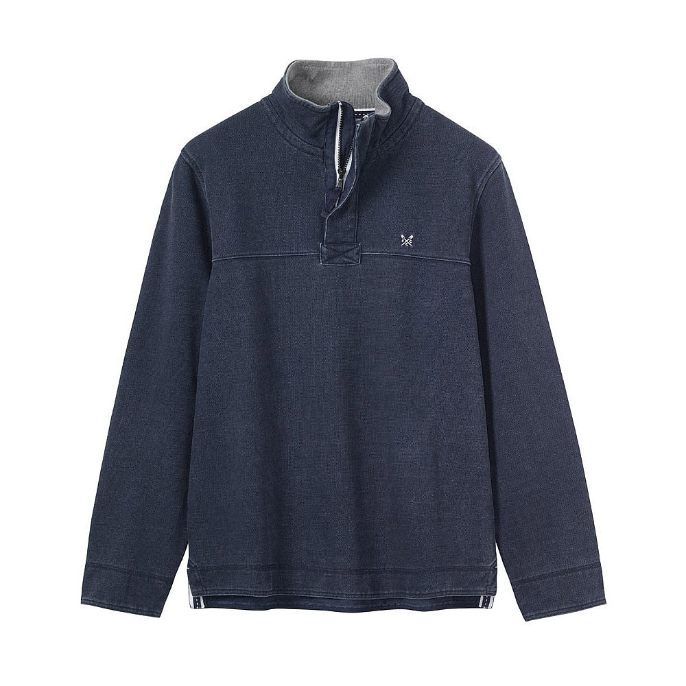 Crew Clothing Padstow Pique Sweat - Navy