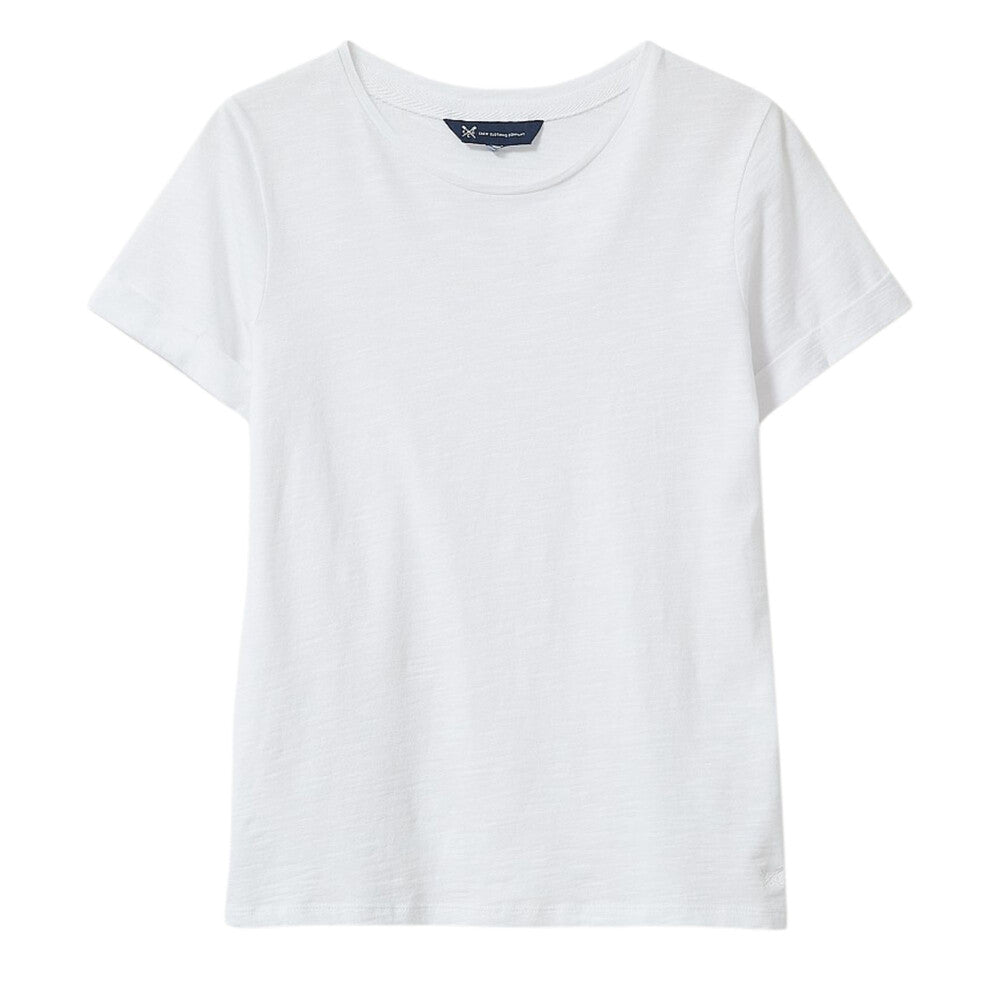 Crew Clothing Womens Perfect Crew Slub T-Shirt - White