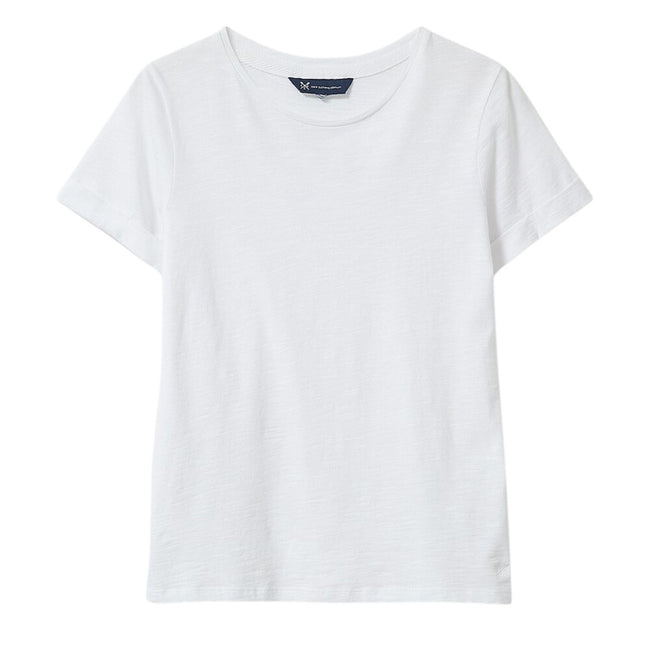 Crew Clothing Womens Perfect Crew Slub T-Shirt - White Hover Image