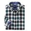 Crew Clothing Slim Fit Herringbone Gingham Shirt - Green Check