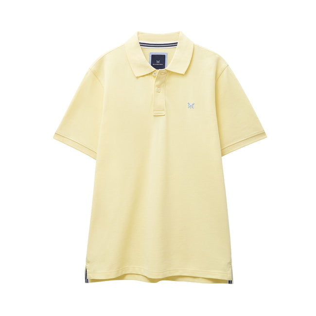 Crew Clothing Classic Cotton Piqué Polo Shirt - Yellow Hover Image