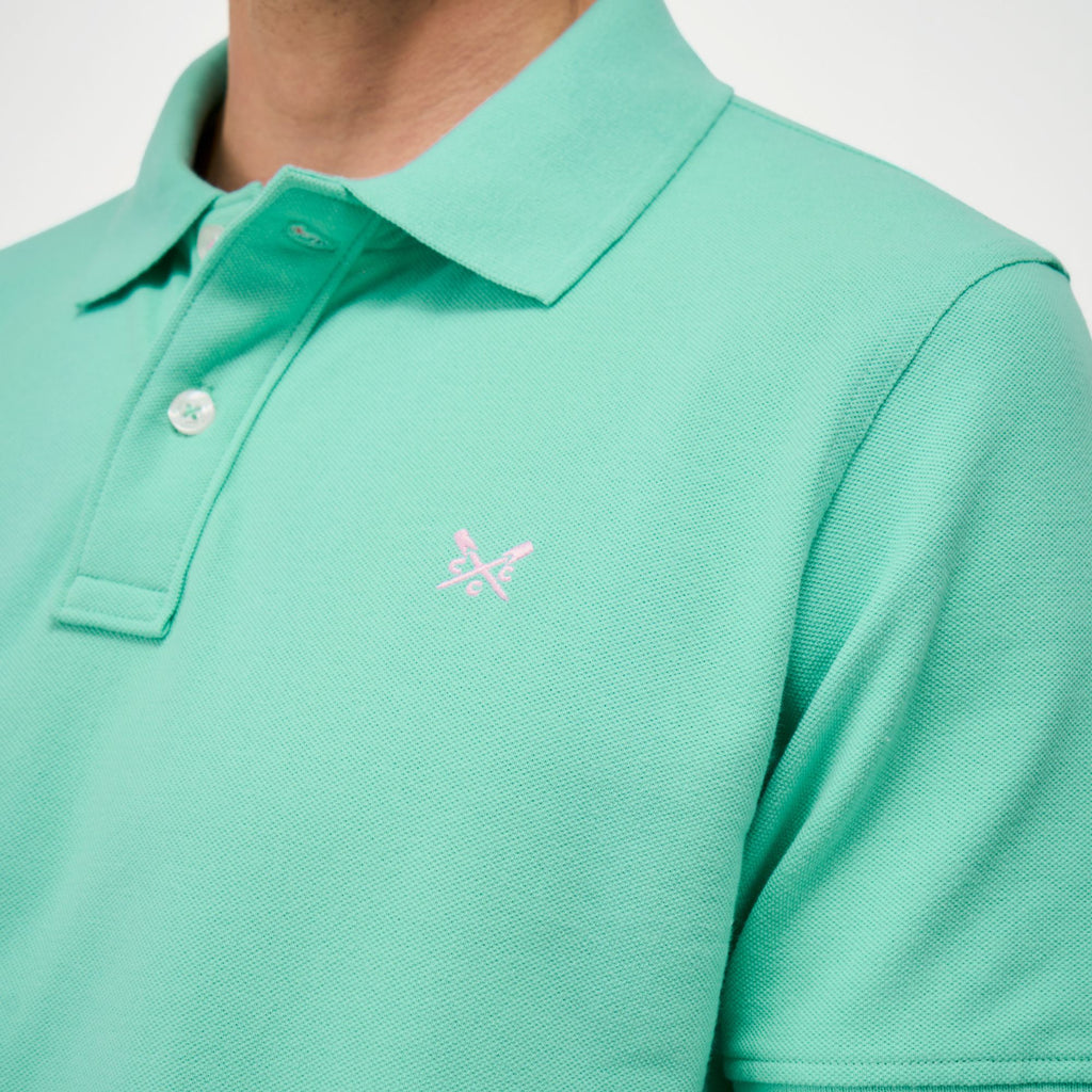 Crew Clothing Classic Cotton Piqué Polo Shirt - Pool Blue