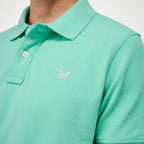 Crew Clothing Classic Cotton Piqué Polo Shirt - Pool Blue
