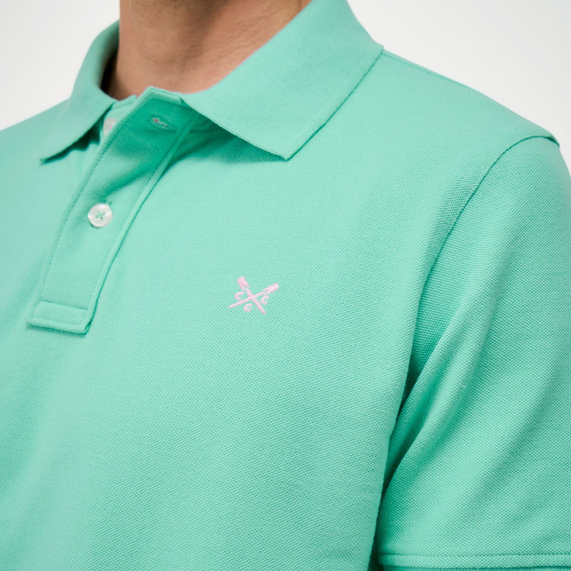Crew Clothing Classic Cotton Piqué Polo Shirt - Pool Blue