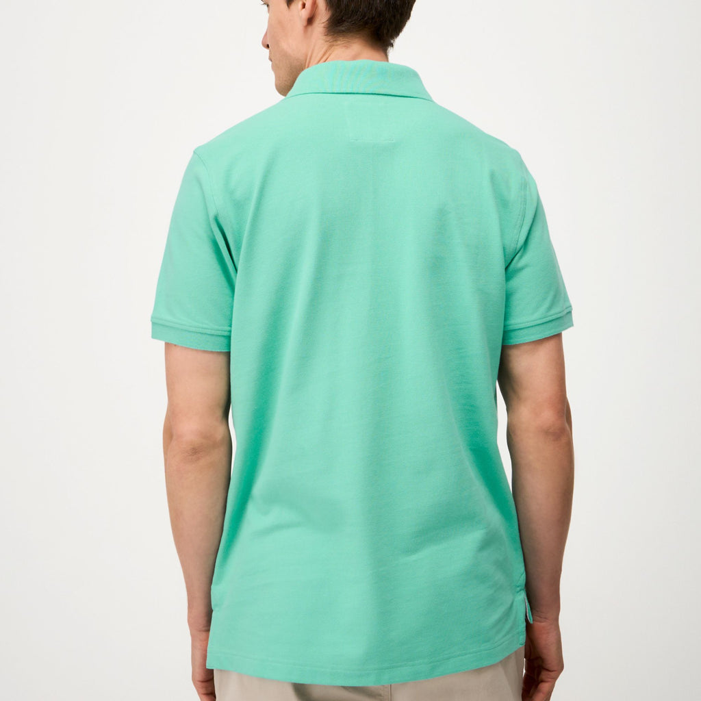 Crew Clothing Classic Cotton Piqué Polo Shirt - Pool Blue