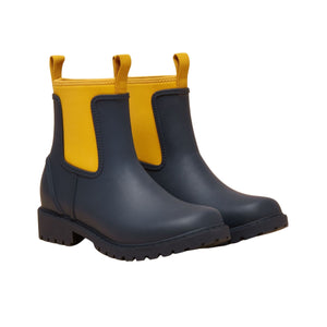 Joules Womens Oakfield Wellie - Navy Yellow
