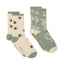 Joules Womens Everyday 2 Pack Sock - White Green